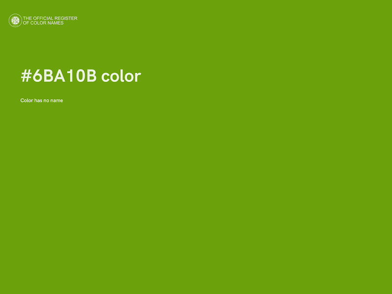 #6BA10B color image