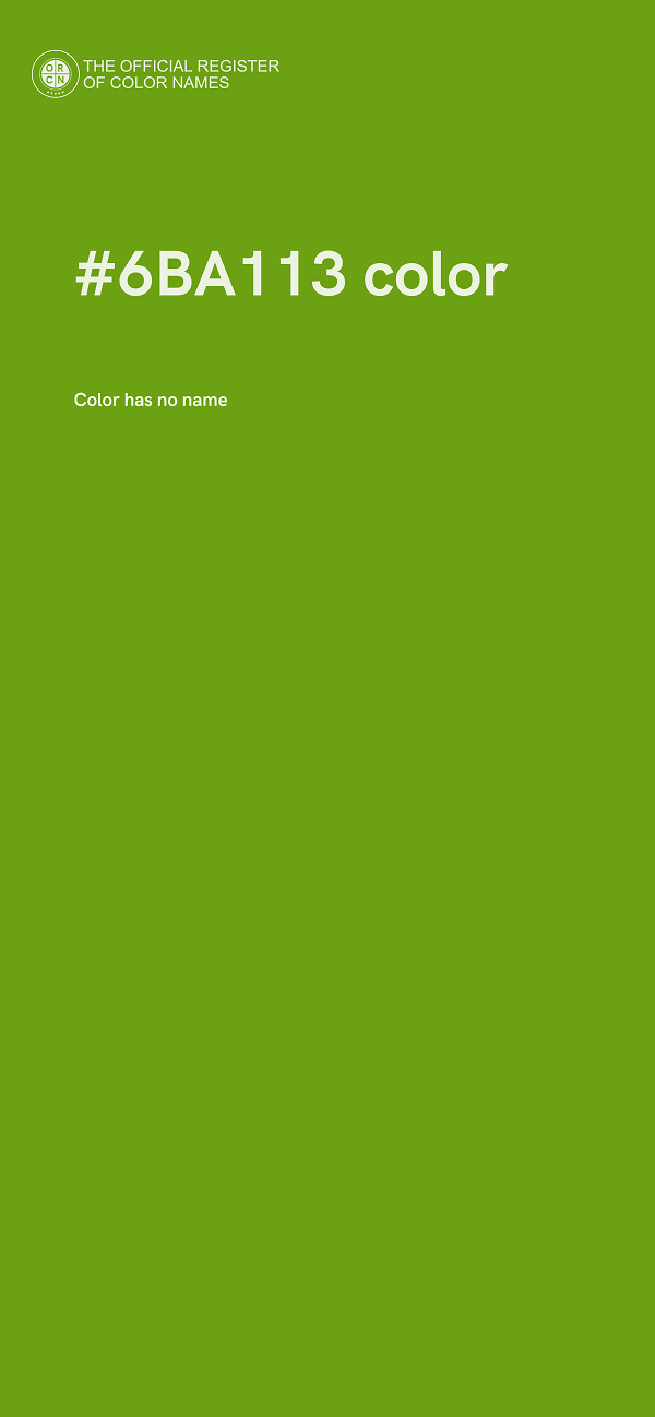 #6BA113 color image
