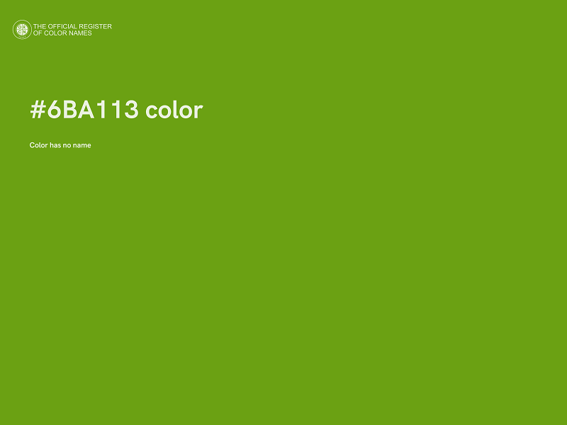 #6BA113 color image