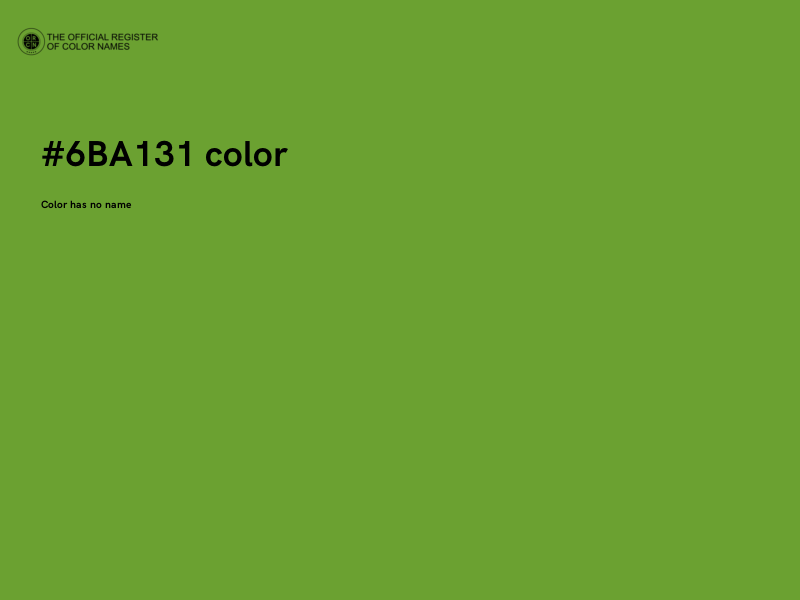 #6BA131 color image