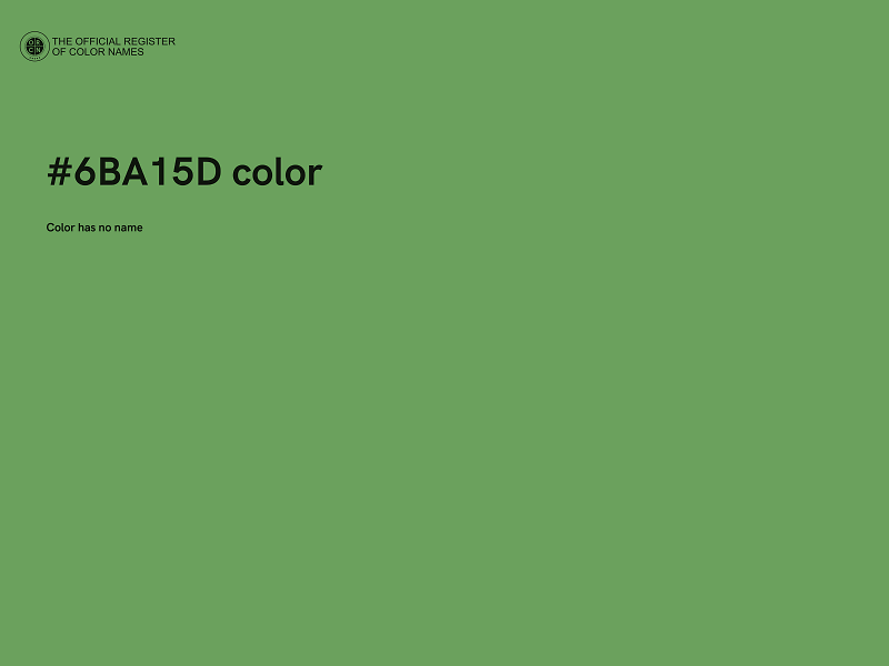 #6BA15D color image