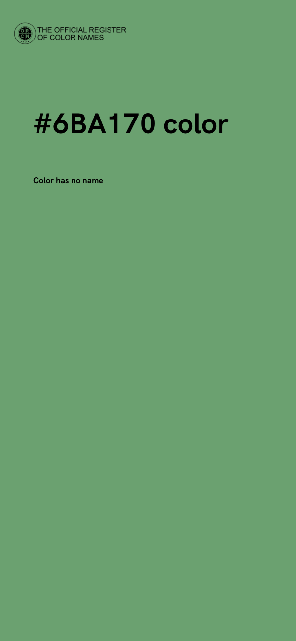 #6BA170 color image