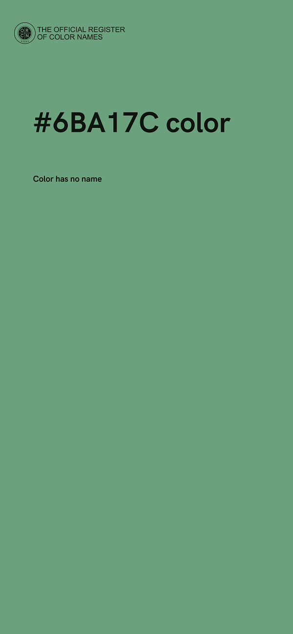 #6BA17C color image