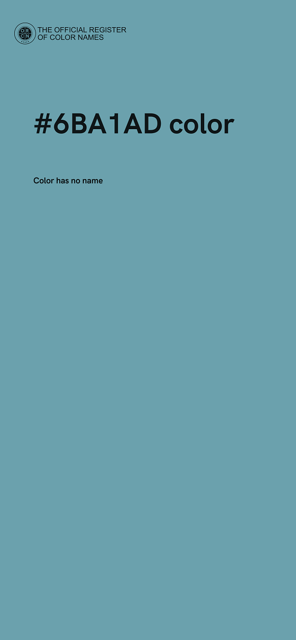 #6BA1AD color image