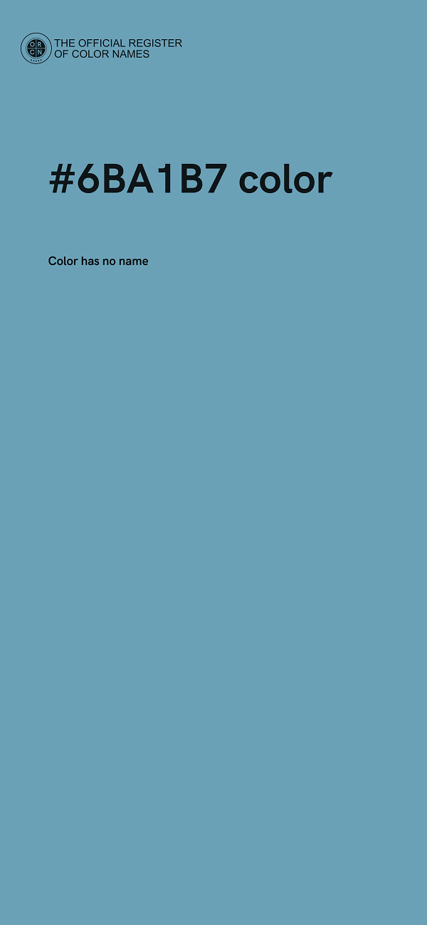 #6BA1B7 color image