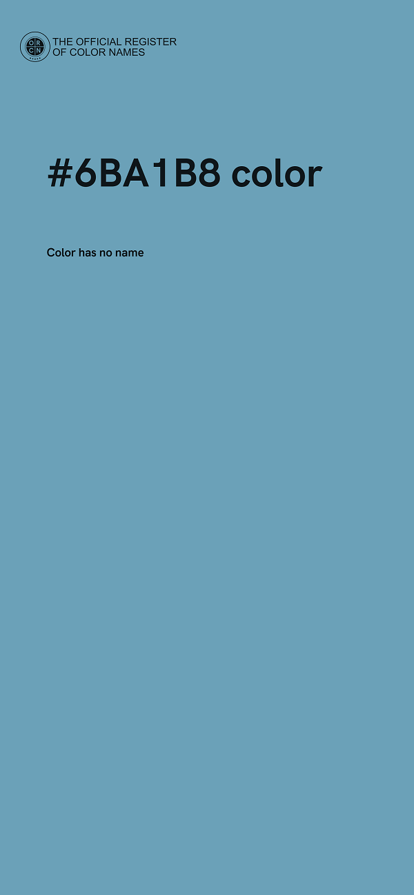 #6BA1B8 color image