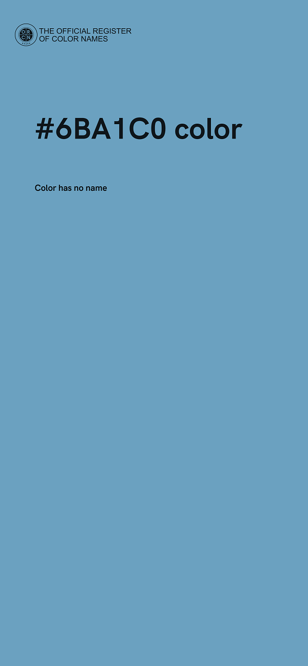#6BA1C0 color image