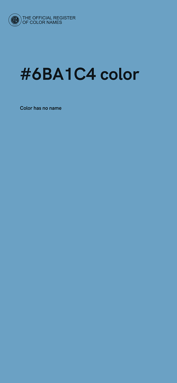 #6BA1C4 color image