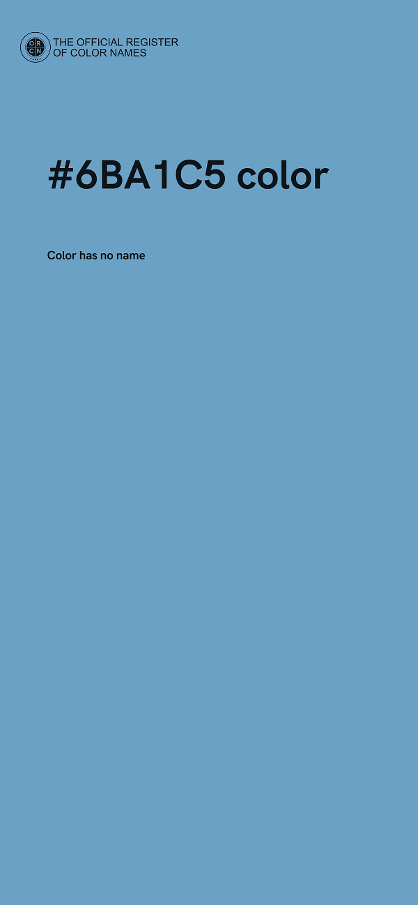 #6BA1C5 color image