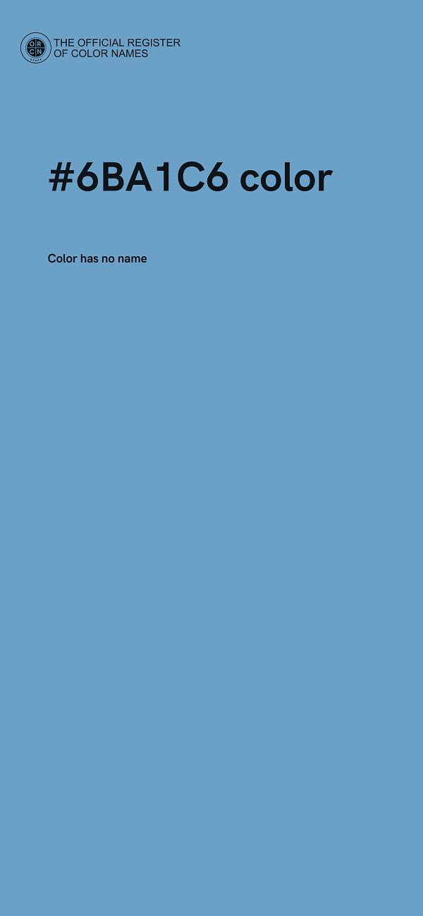 #6BA1C6 color image