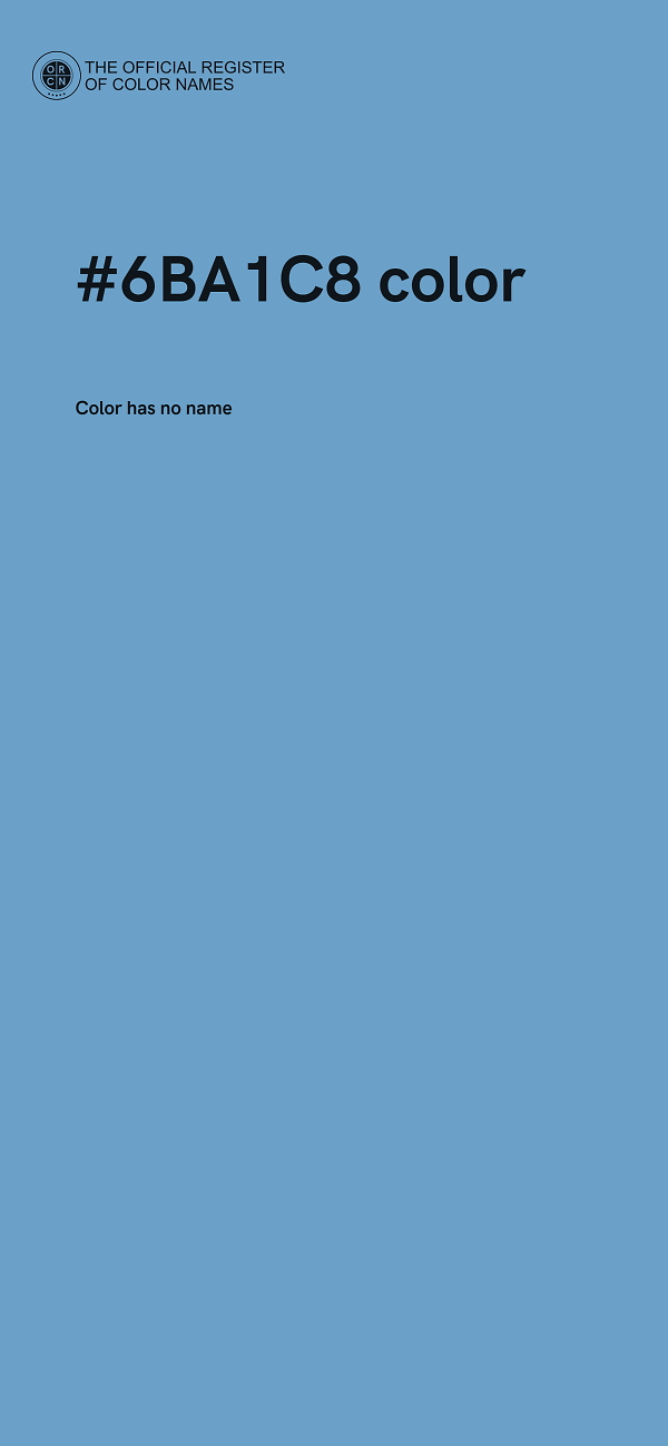 #6BA1C8 color image