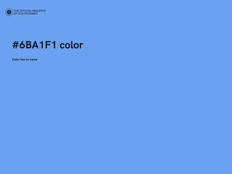 #6BA1F1 color image