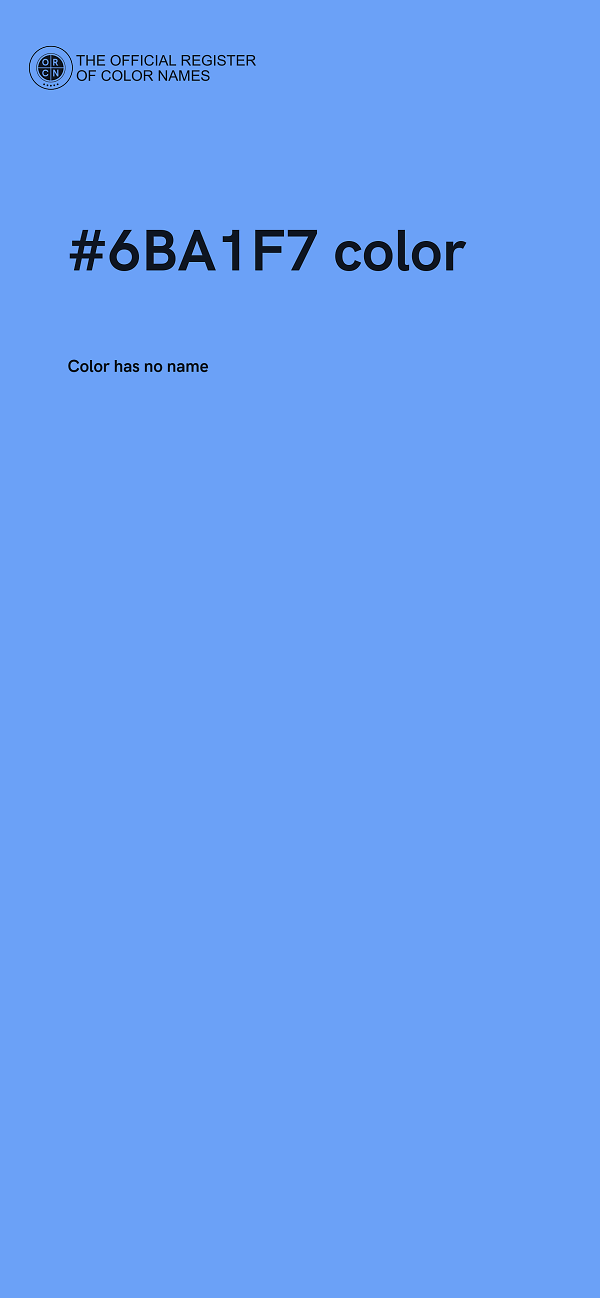#6BA1F7 color image