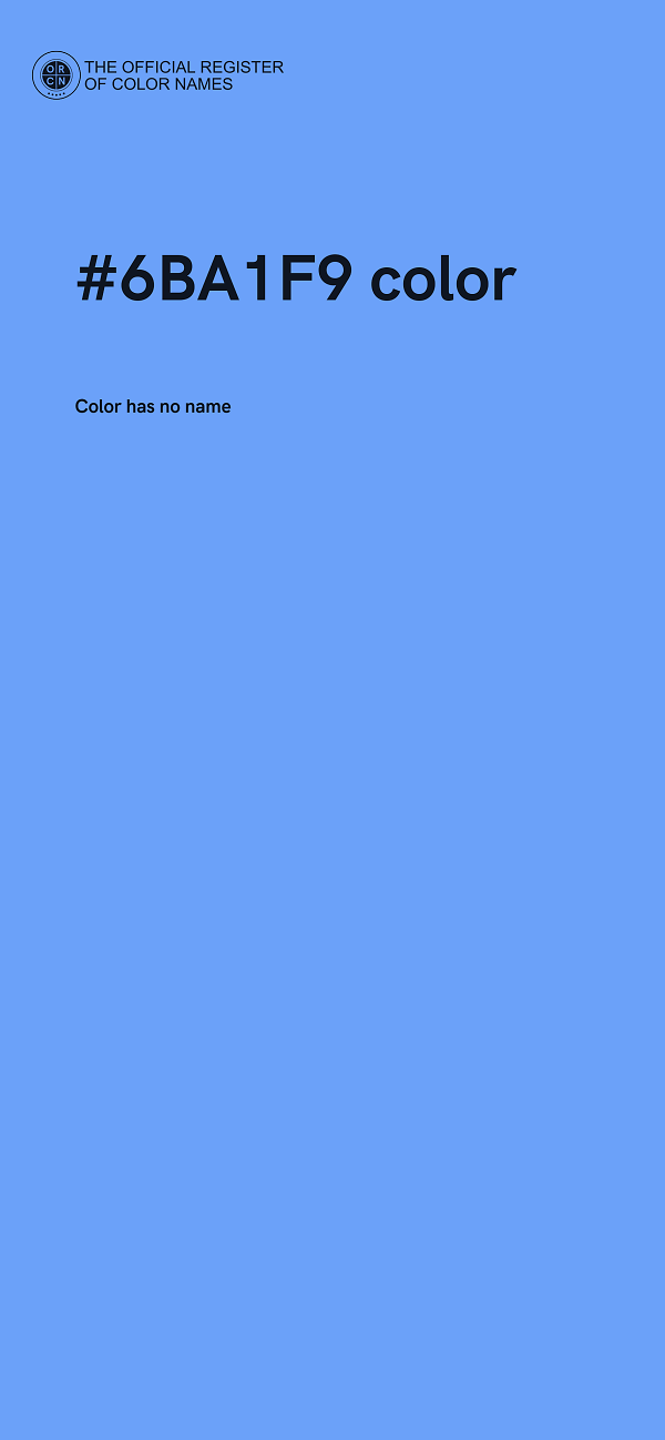 #6BA1F9 color image