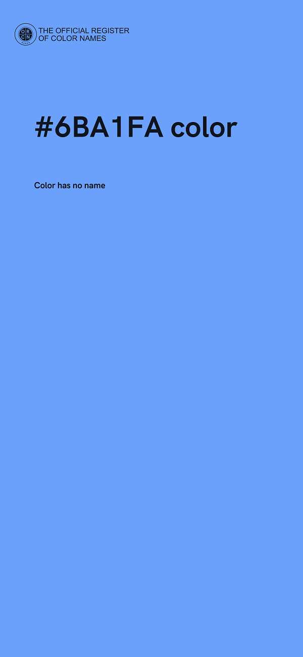 #6BA1FA color image
