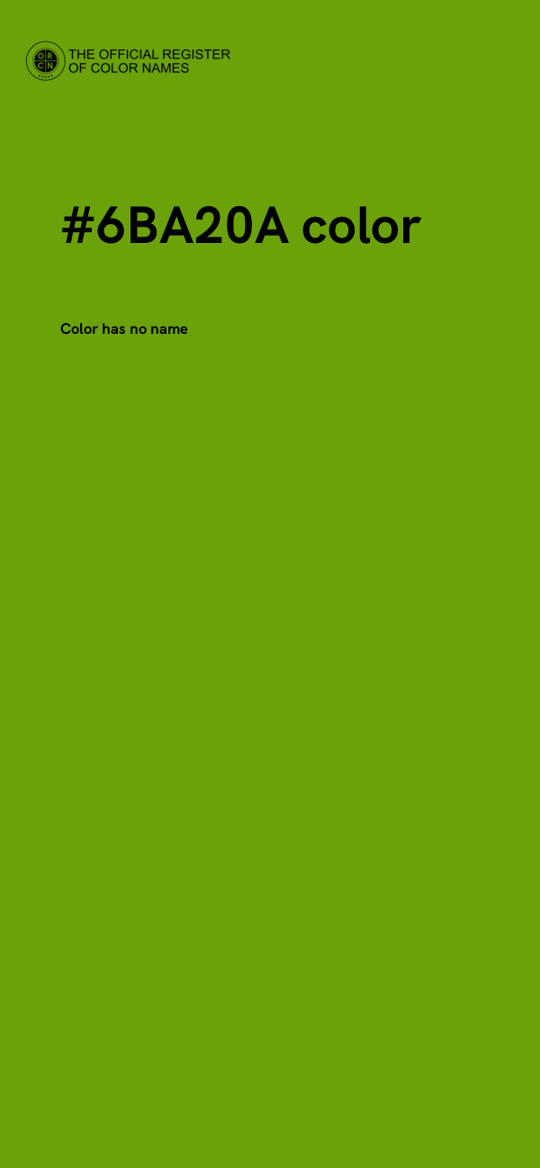 #6BA20A color image