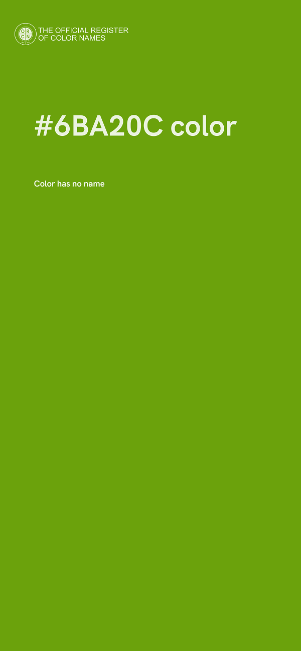 #6BA20C color image