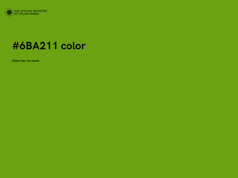 #6BA211 color image