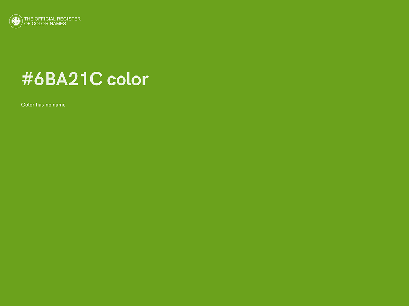 #6BA21C color image