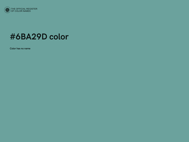 #6BA29D color image