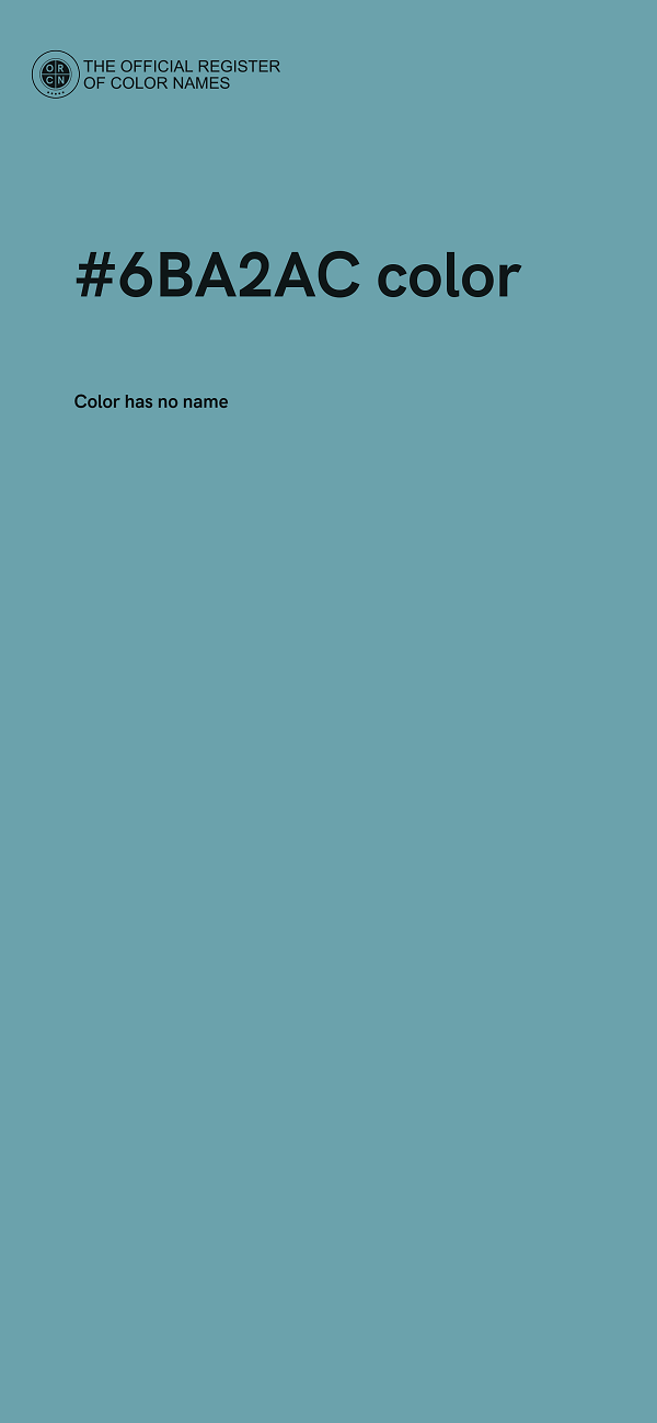 #6BA2AC color image