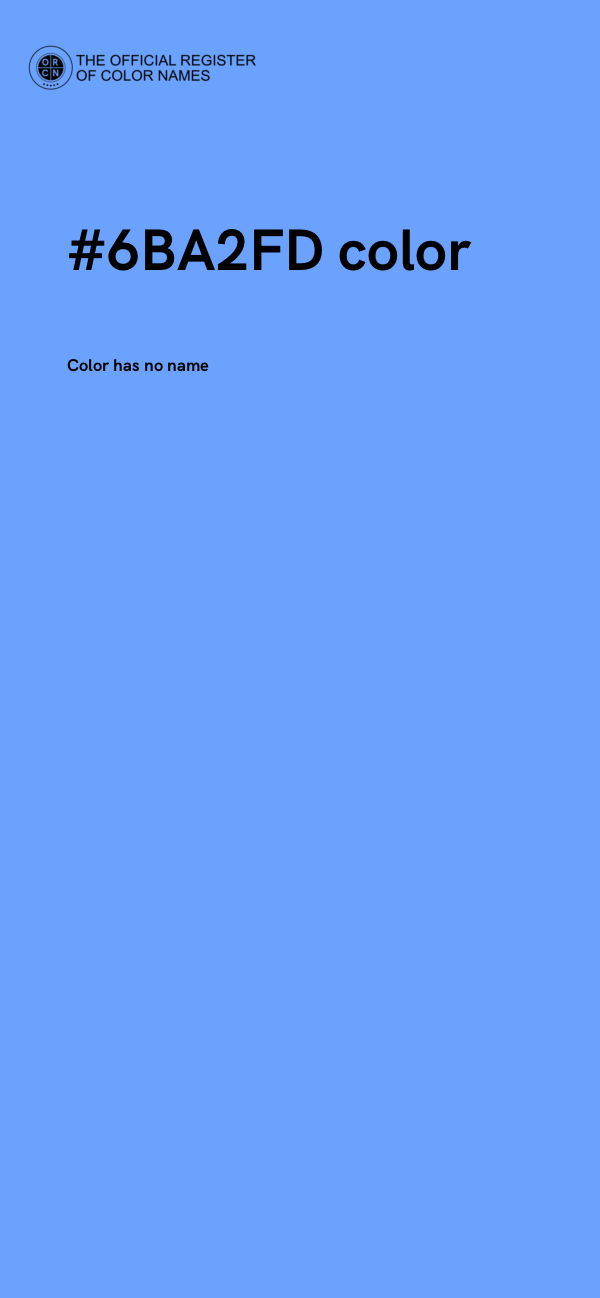 #6BA2FD color image
