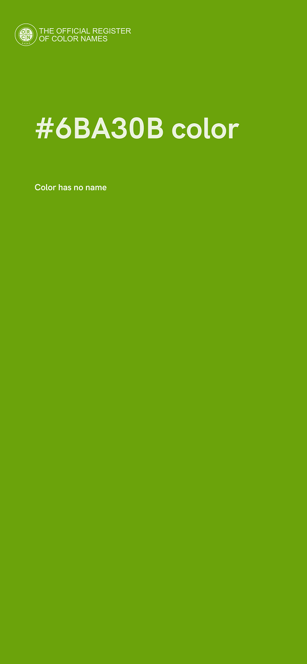 #6BA30B color image