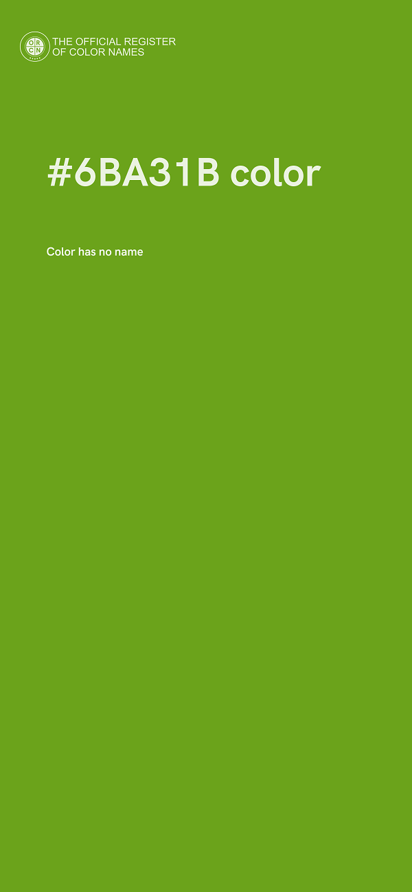 #6BA31B color image