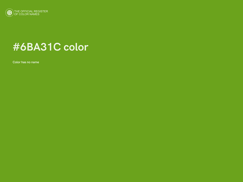 #6BA31C color image