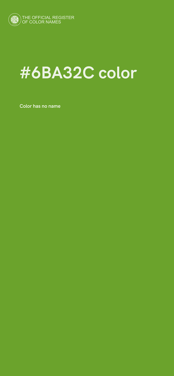 #6BA32C color image