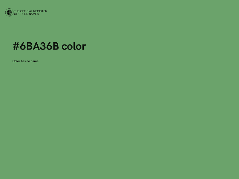 #6BA36B color image