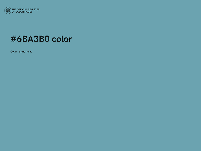 #6BA3B0 color image