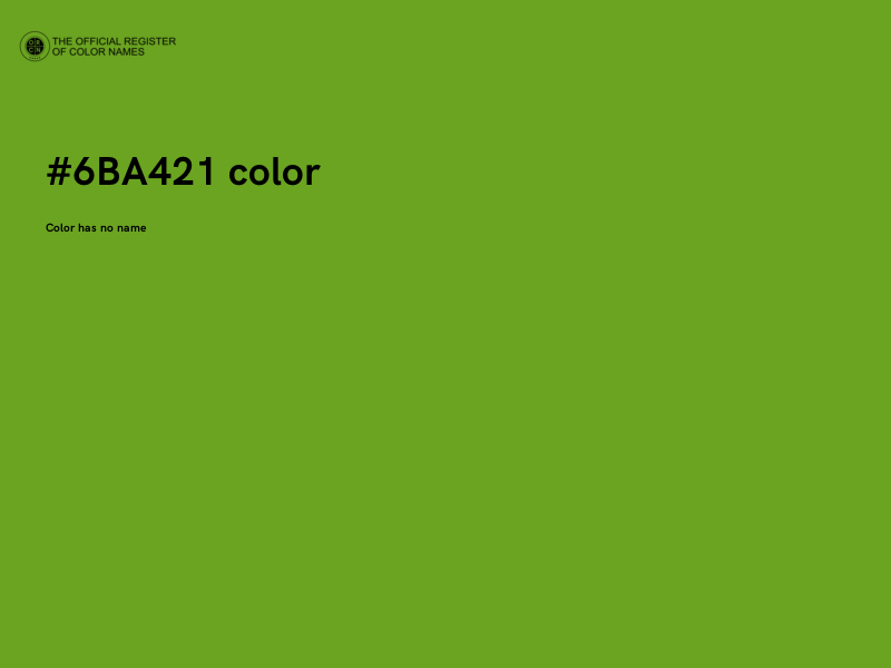 #6BA421 color image