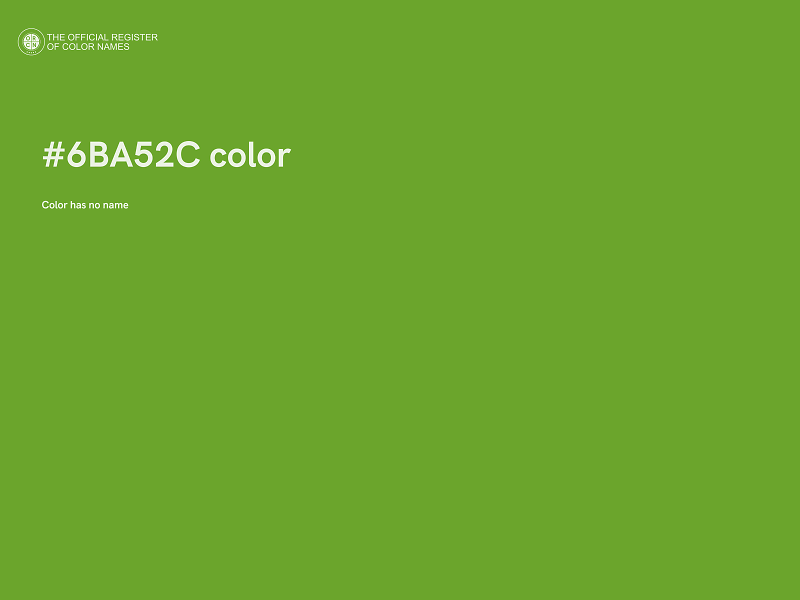 #6BA52C color image