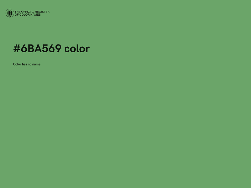 #6BA569 color image