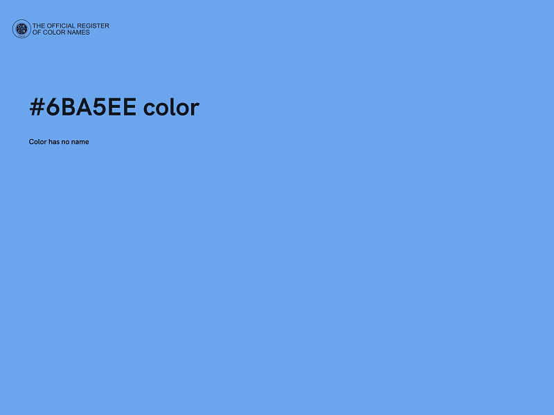 #6BA5EE color image