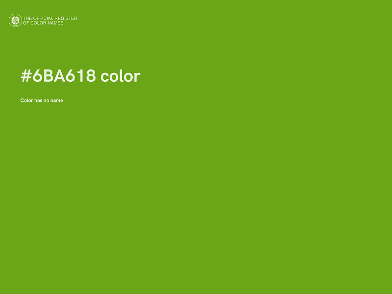 #6BA618 color image