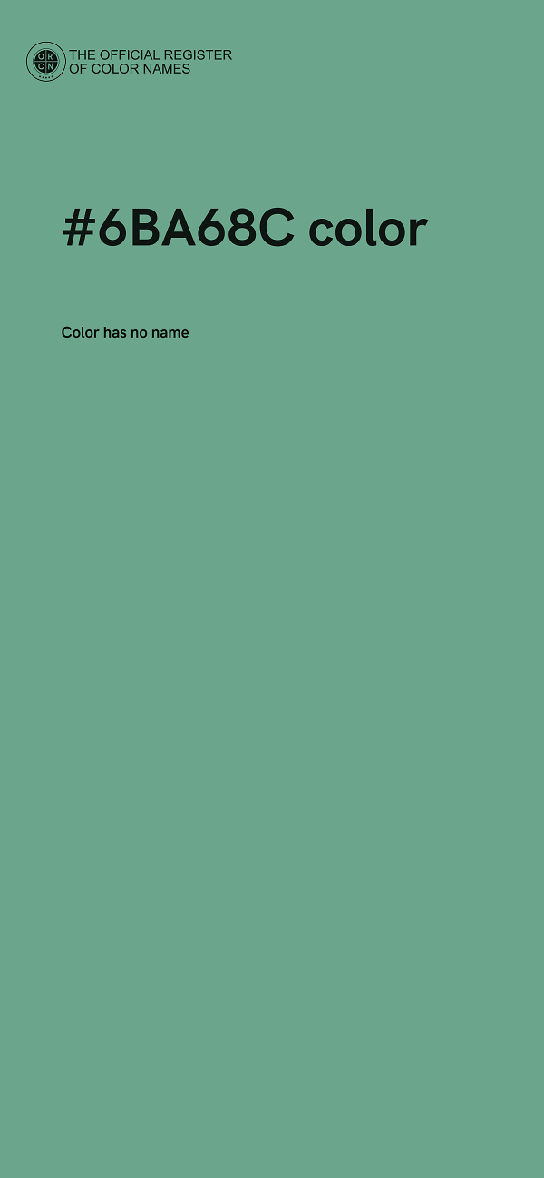 #6BA68C color image