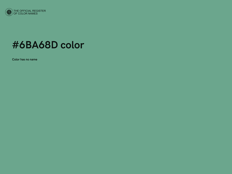 #6BA68D color image