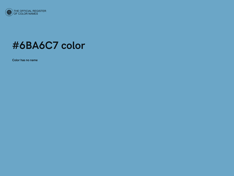 #6BA6C7 color image