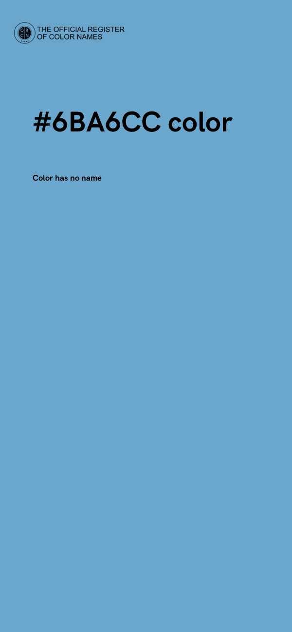 #6BA6CC color image