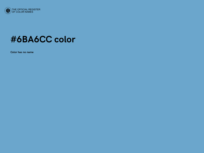 #6BA6CC color image