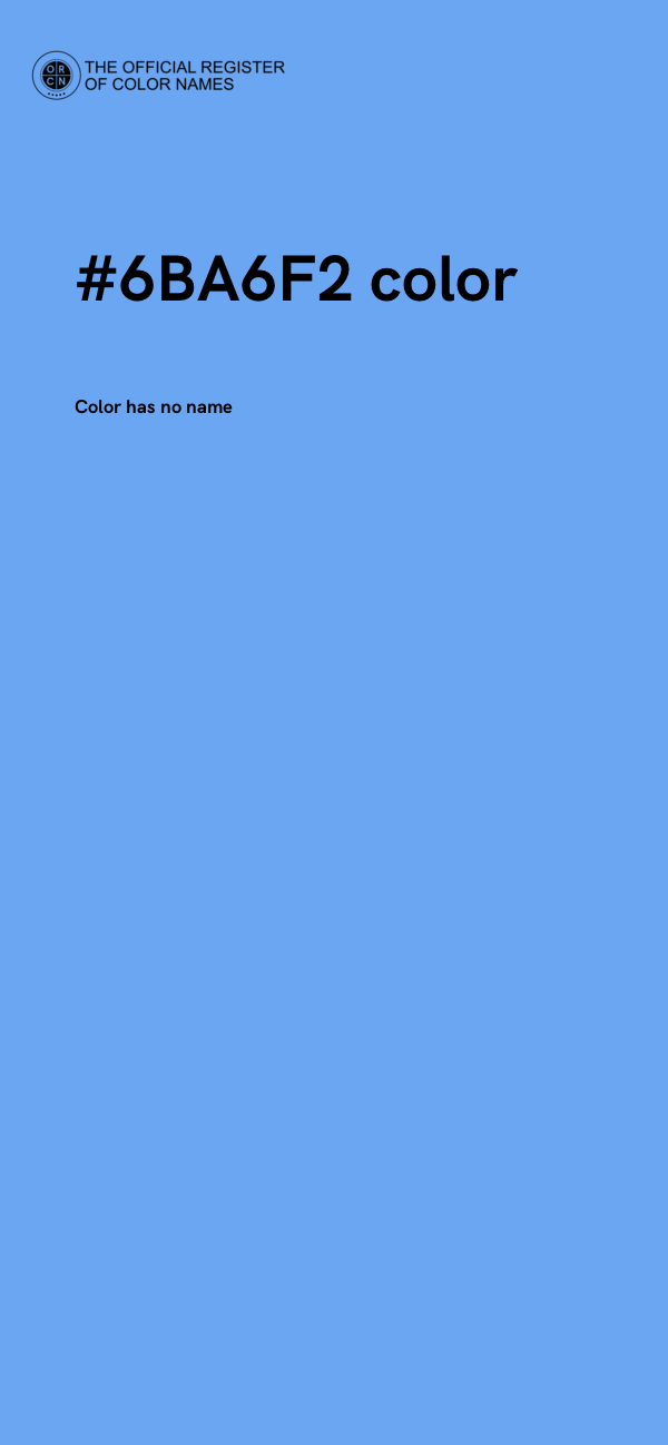 #6BA6F2 color image