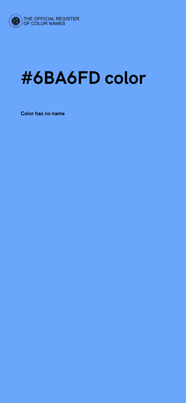 #6BA6FD color image