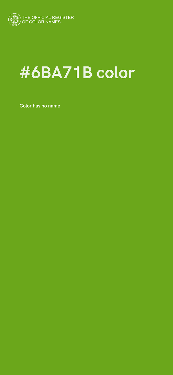 #6BA71B color image