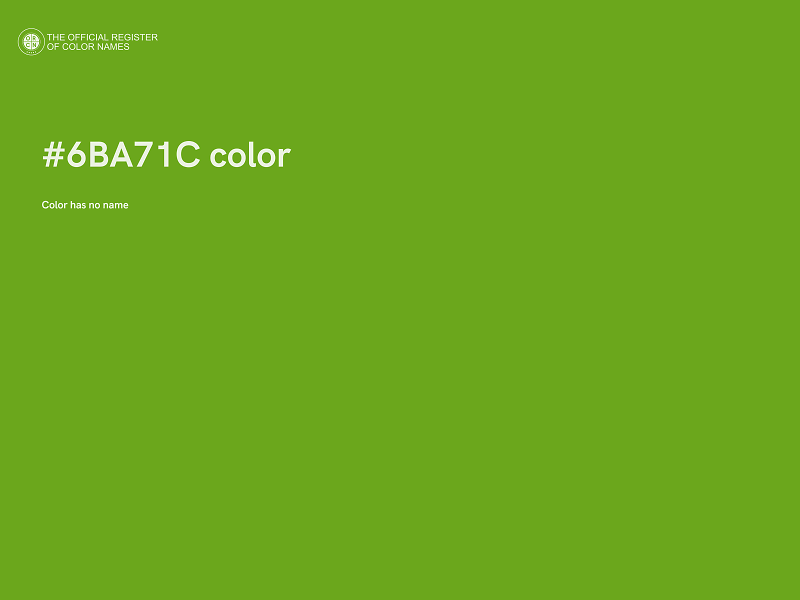 #6BA71C color image