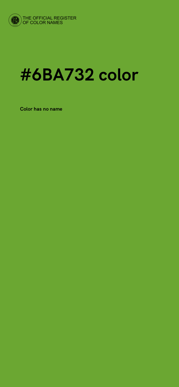 #6BA732 color image