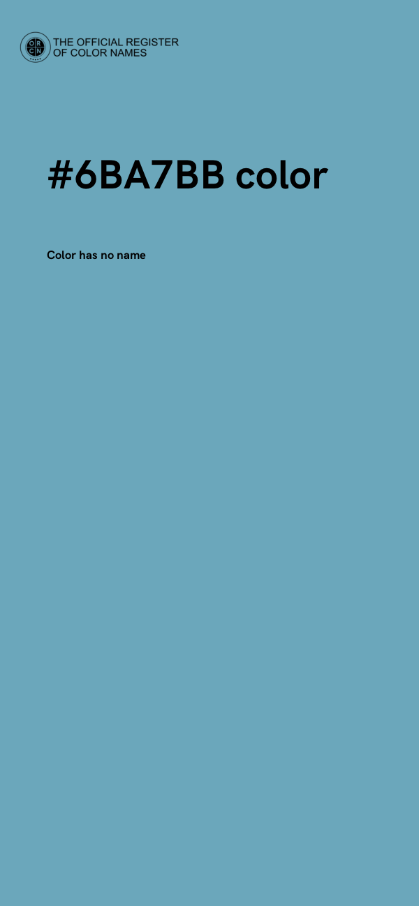 #6BA7BB color image