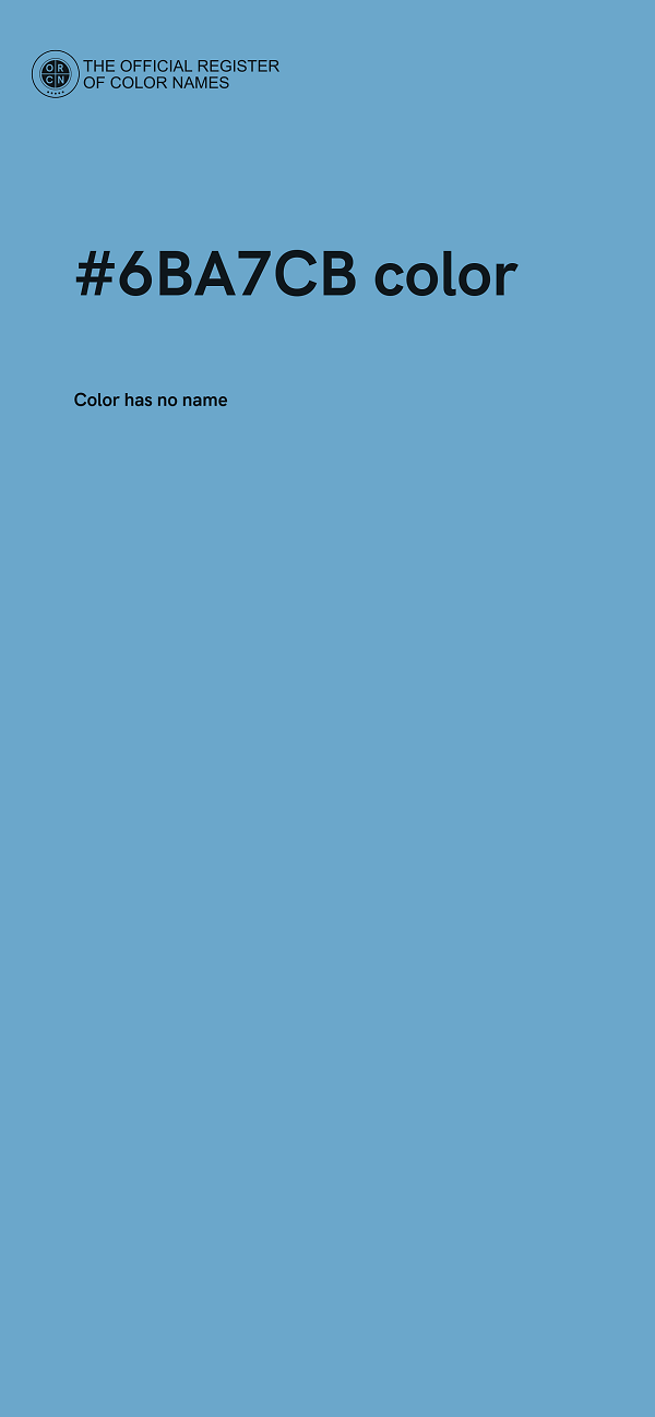 #6BA7CB color image