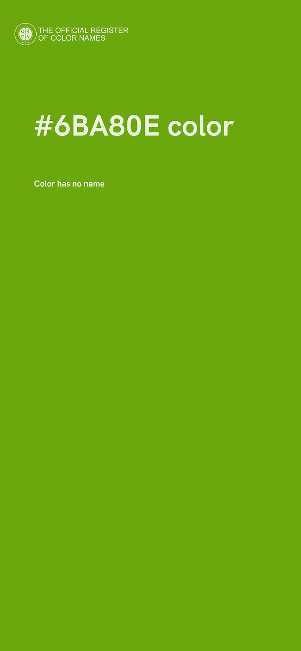 #6BA80E color image